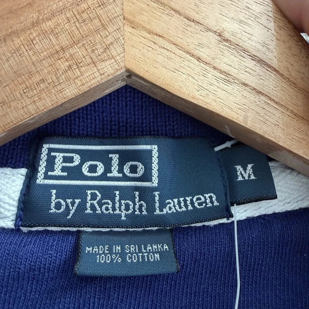Polo Ralph Lauren RLPC Crest Embroidery Short Sleeve Rugby Shirt Mens Medium
